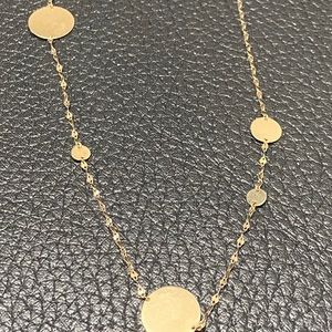 Lana jewelry Blake Cleo disc choker 14k